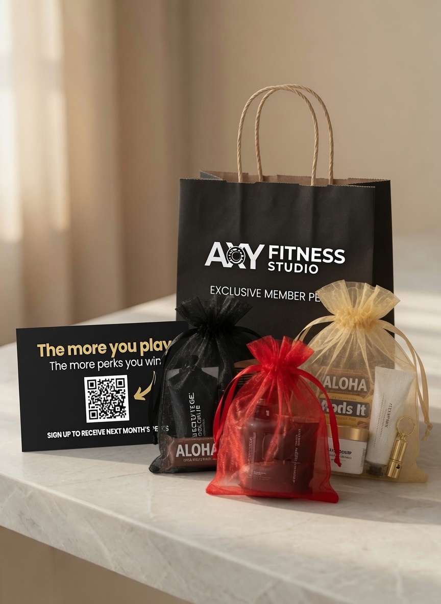 Premium member perks gift bag