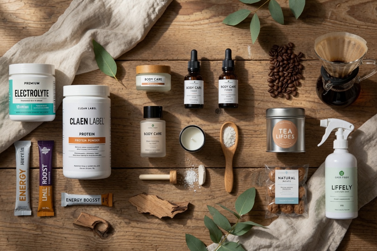 Premium products laid out cleanly